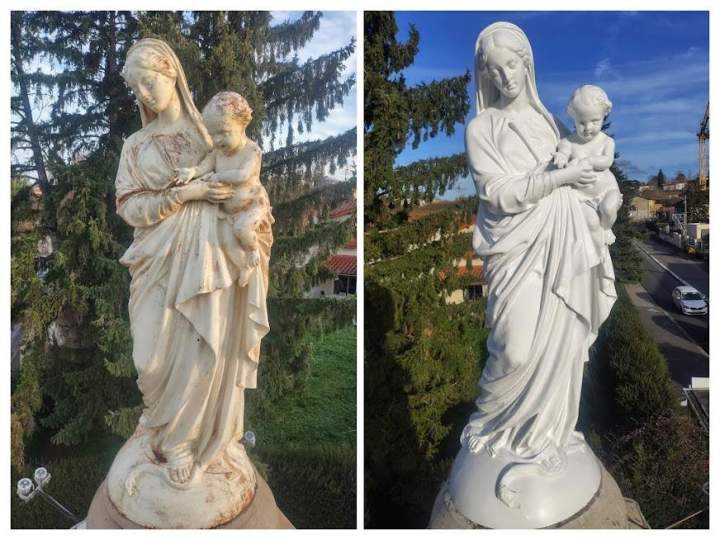 GENAY MADONNE AVANT et APRES