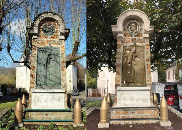 STELE AVEC BRONZE
